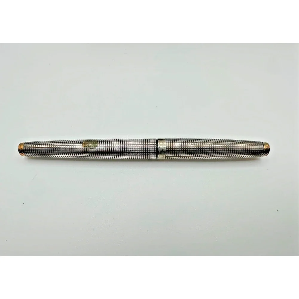 PARKER 75 Ciselé Sterling Silver 14K F Nib Fountain Pen